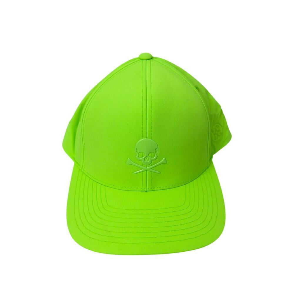 GFore Hat Golf Logo Skull Neon Green Snapback